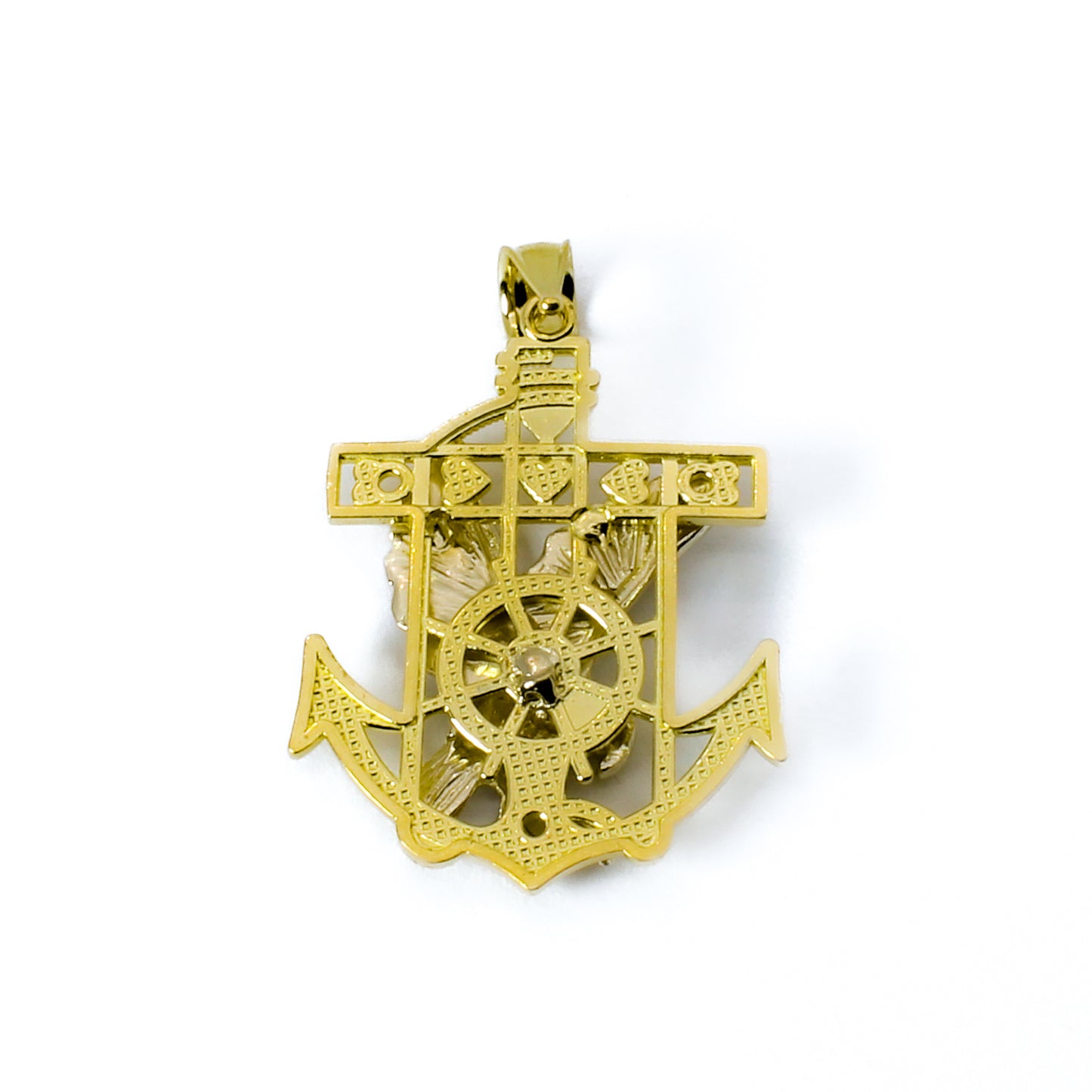 Eagle And Anchor - White Gold - 14k