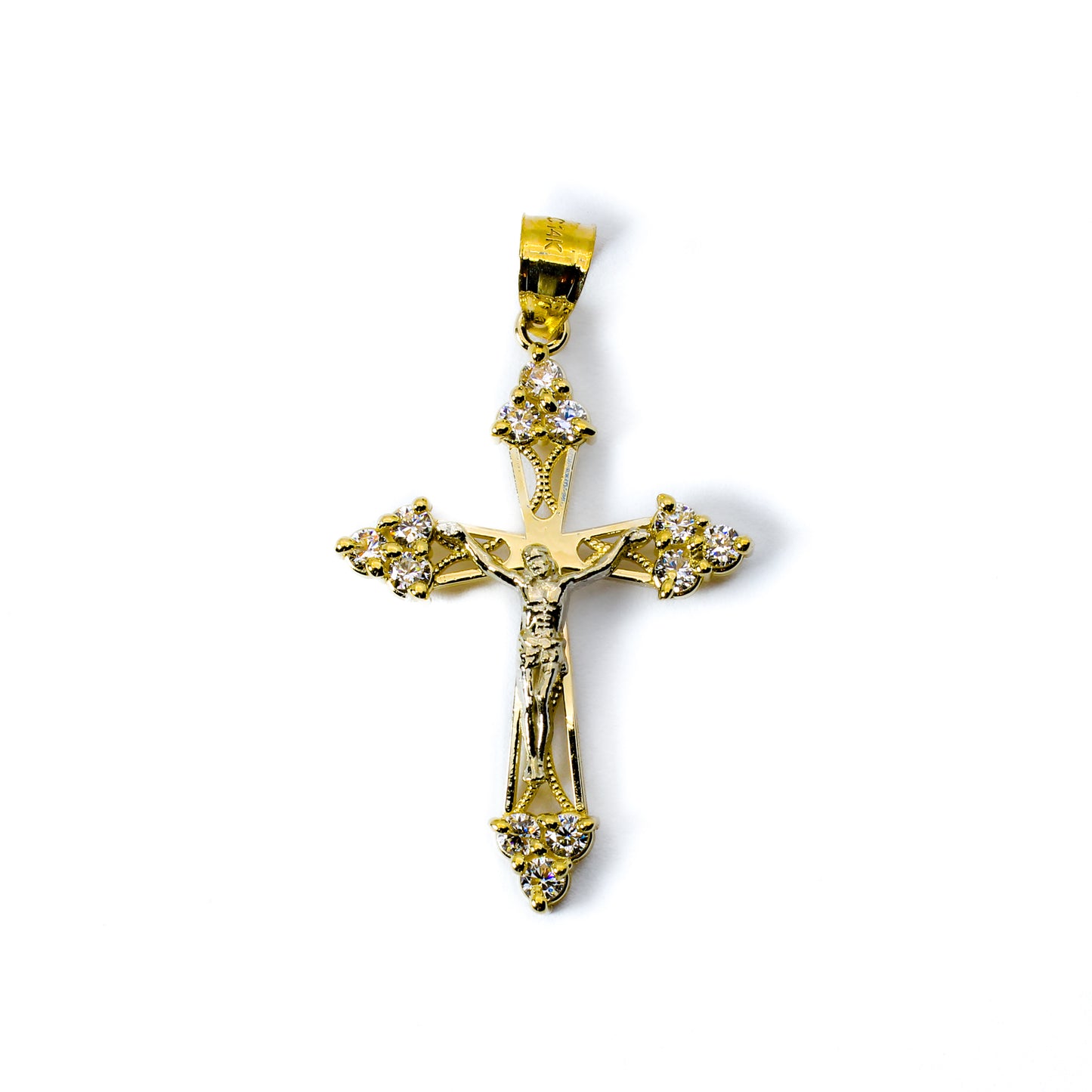 Crucifixion of Jesus Style B - 14k Gold