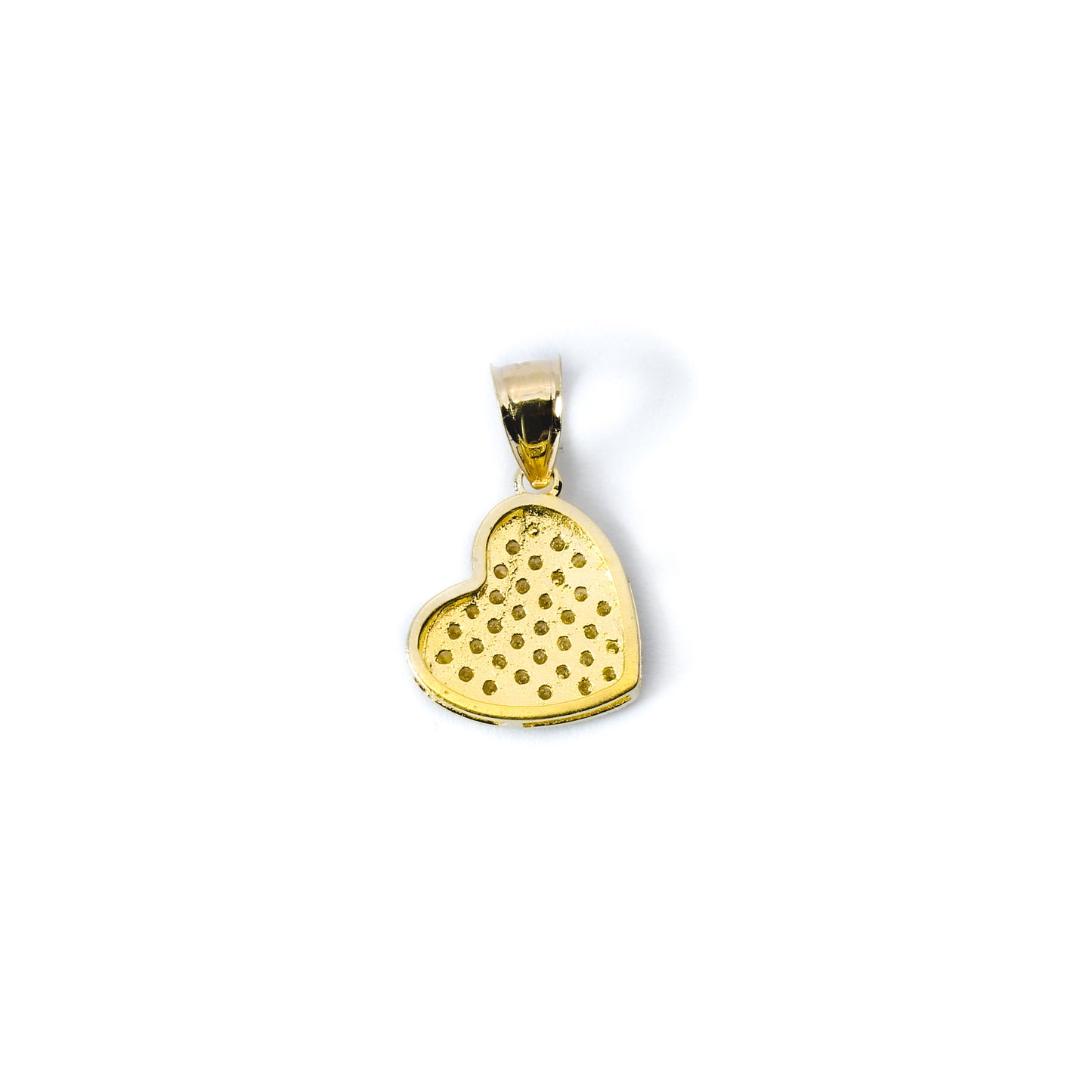 Hanging Heart Charm - 14k Gold