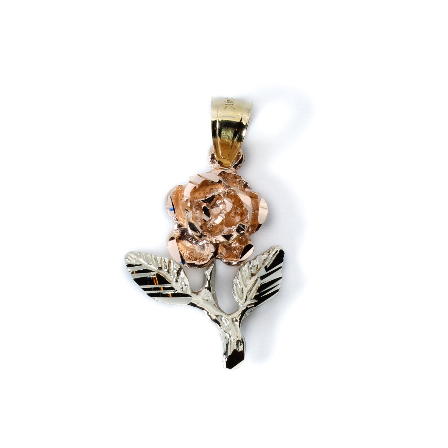 Small Flower Charm - 14k Gold