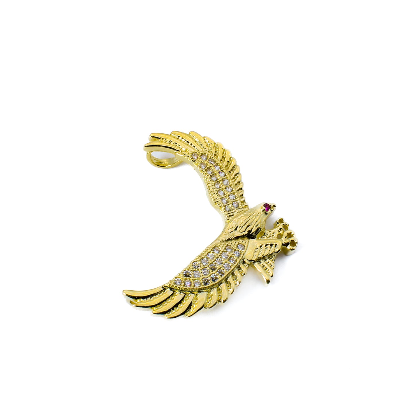 Eagle on Attack Charm - 14k