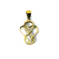 Infinity Heart Charm - 14k Gold