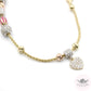 14k Multi-Charm Brand Bracelet - 2mm