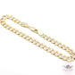 14k Cuban Link Diamond Cut Bracelet - 6mm width