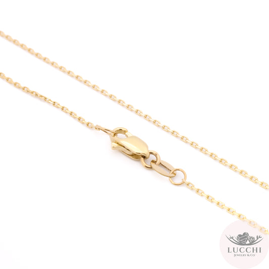 0.95mm Cable Chain Necklace - 18" - 14k