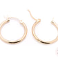 16mm Classic Hoop Earrings - Natural - 14k