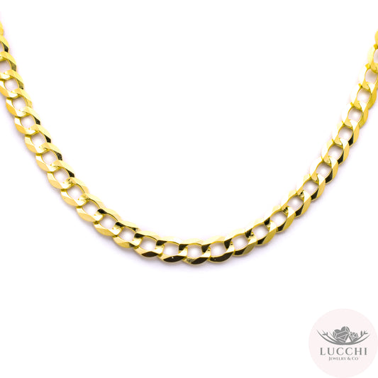 20" Curb Chain Necklace - 4mm - 14k
