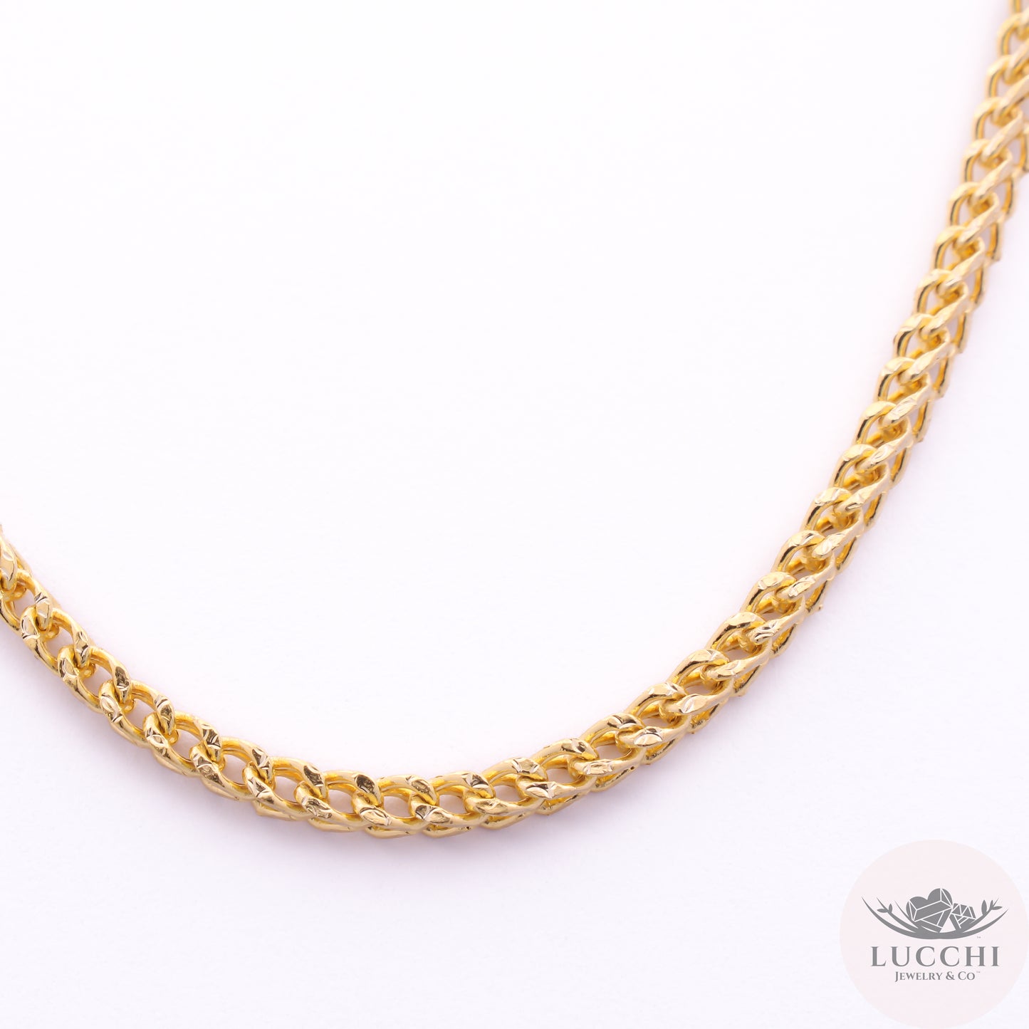 22" Franco Chain Necklace - 4mm - 14k