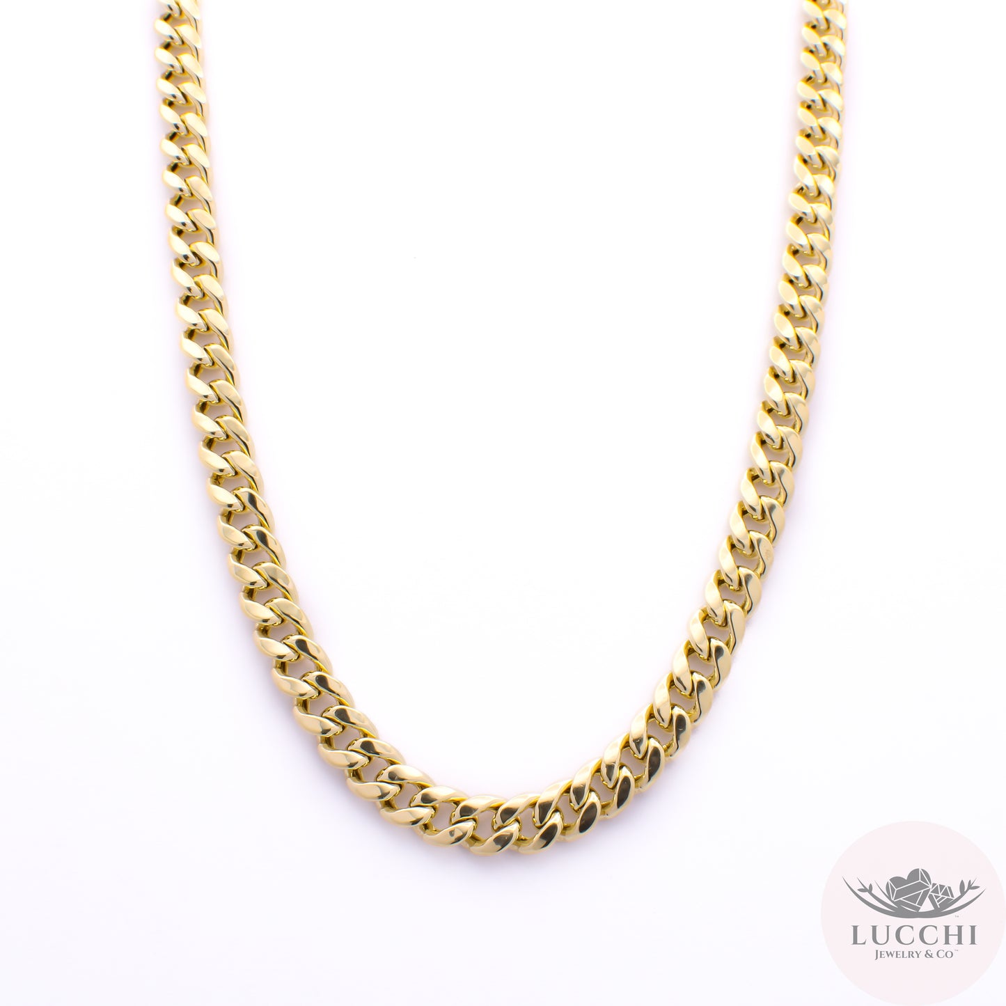 24" Cuban Link Chain Necklace - 6mm - 14k