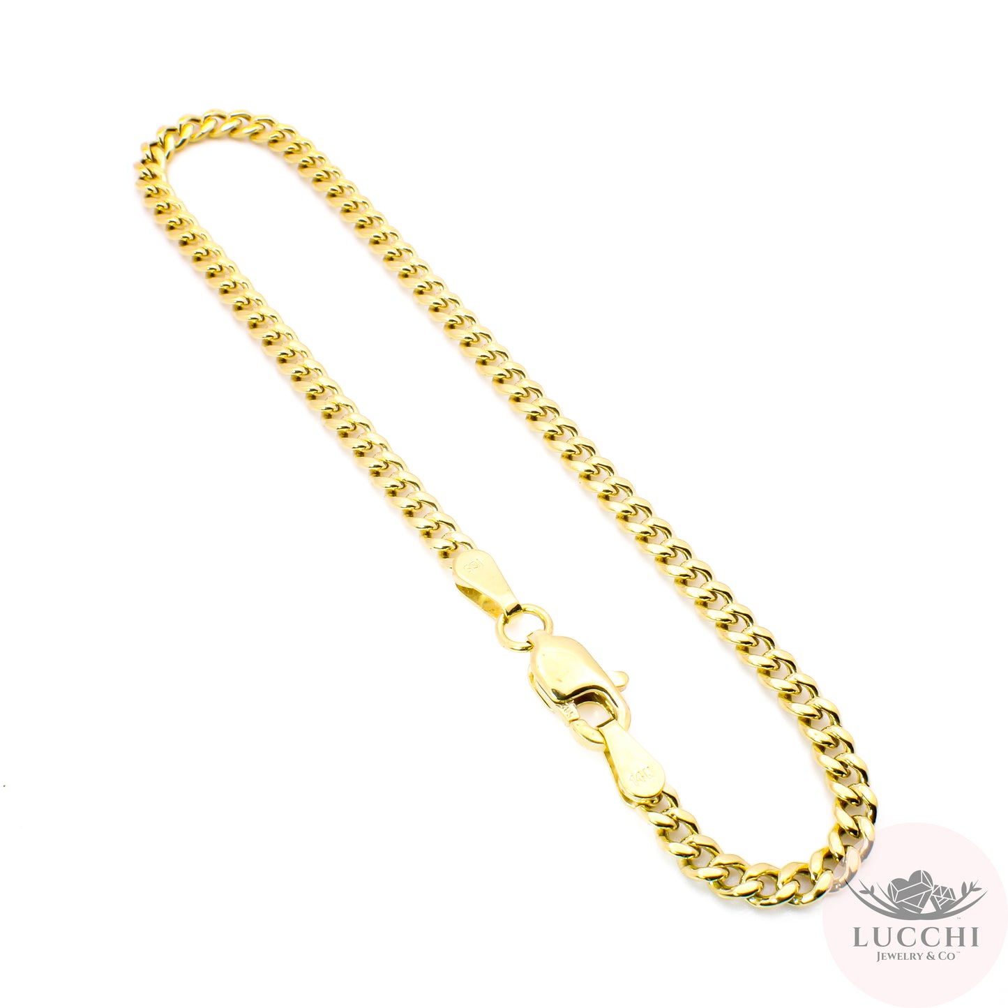 Cuban Link 2.86mm x 8.75" - 14k