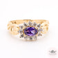 Halo Link Ring - Amethyst Purple - 14k