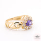 Halo Link Ring - Amethyst Purple - 14k