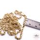 Hollow Rope Chain Necklace - 4mm - 14k