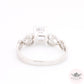 Infinity Solitaire Heart Ring - White - 14k White Gold