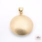 Neo Art Deco Tri Color Stripes and Deboss Charm -14k
