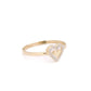 Minimalist x Promise x Halo Ring - White - 14k