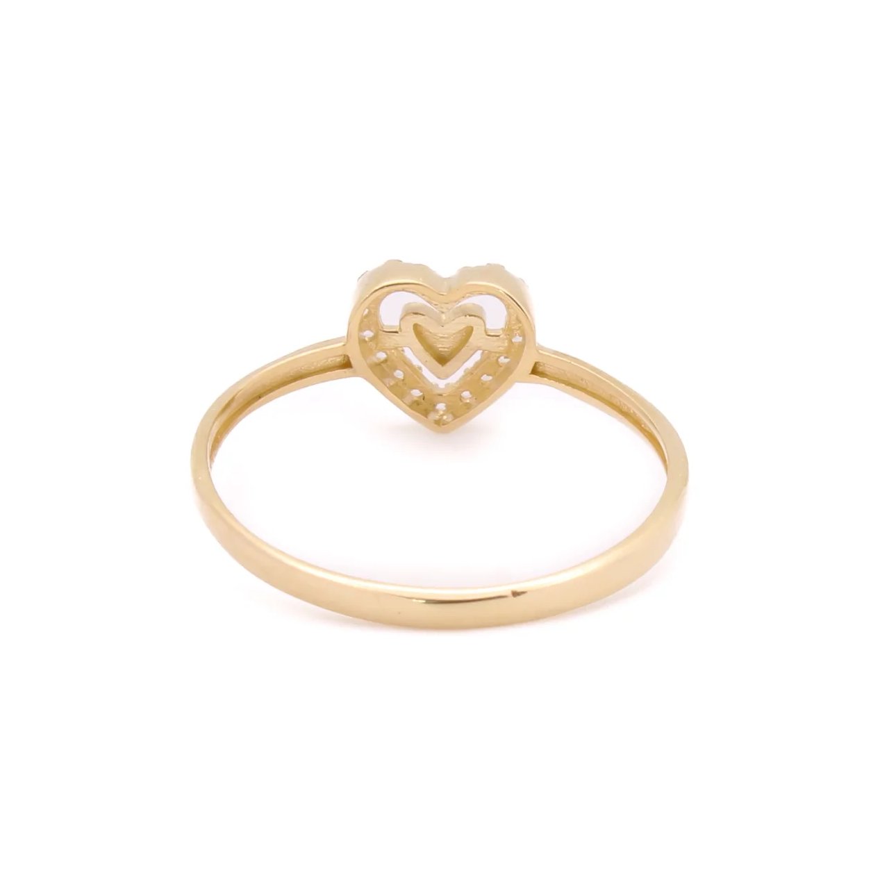 Minimalist x Promise x Halo Ring - White - 14k